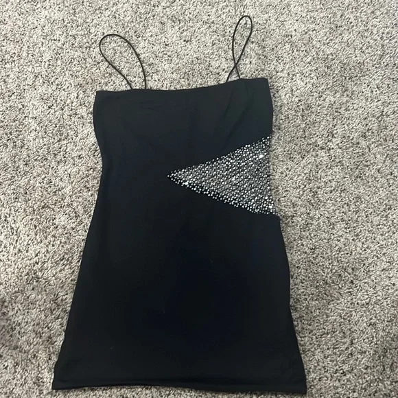 Superdown Black Sparkle dress - Picture 1 of 2